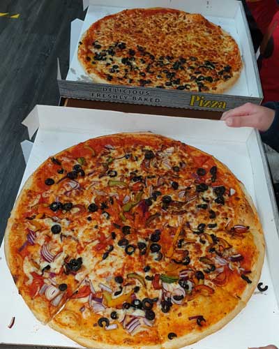 Go Go's Takeaway Edinburgh pizzas